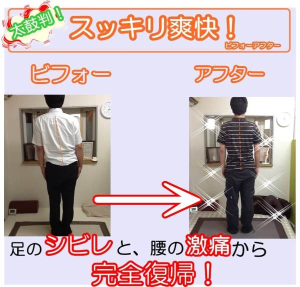 足のシビレと、腰の激痛から完全復帰!