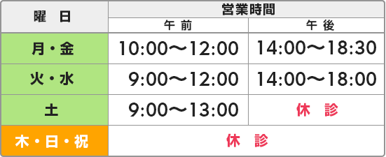 営業時間